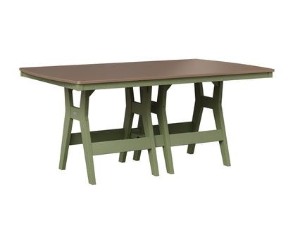 Berlin Gardens Harbor 44" x 72" Rectangular Table in Sage, Hammered Bronze top