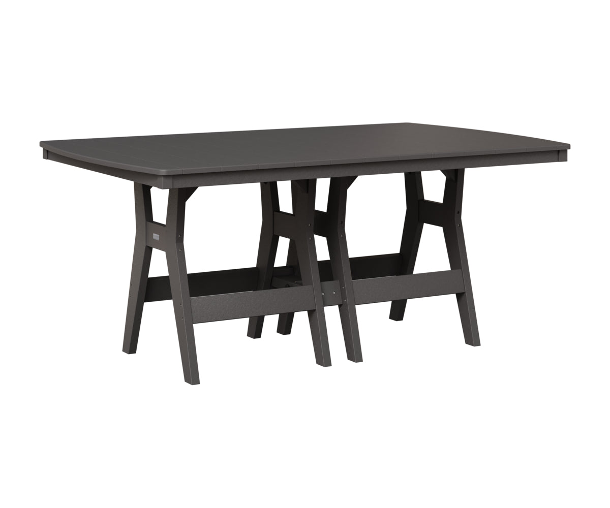 Berlin Gardens Harbor 44" x 72" Rectangular Table in Smoke Gray