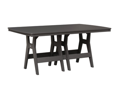 Berlin Gardens Harbor 44" x 72" Rectangular Table in Smoke Gray
