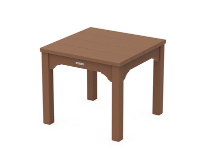 POLYWOOD Chinoiserie End Table in Teak