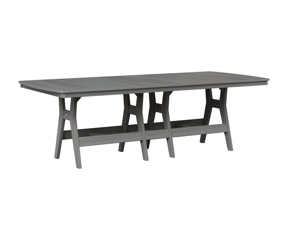 Berlin Gardens Harbor 44" x 96" Rectangular Table in Driftwood Gray