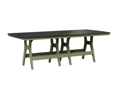 Berlin Gardens Harbor 44" x 96" Rectangular Table in Sage, Hammered Black top