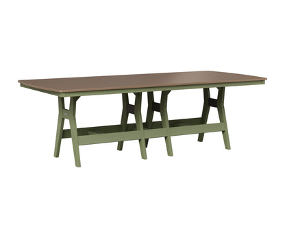 Berlin Gardens Harbor 44" x 96" Rectangular Table in Sage, Hammered Bronze top