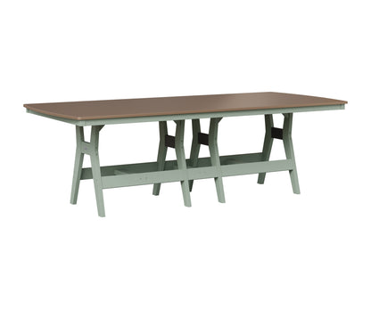 Berlin Gardens Harbor 44" x 96" Rectangular Table in Sea Foam, Hammered Bronze top