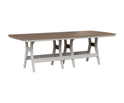 Berlin Gardens Harbor 44" x 96" Rectangular Table in Seashell, Hammered Bronze top