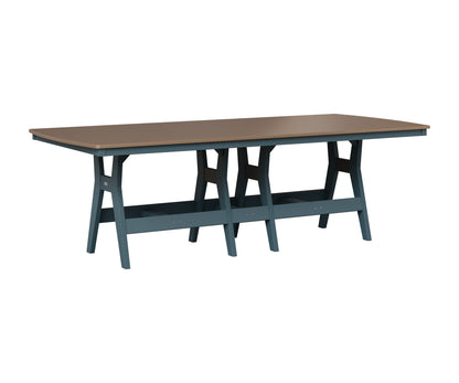 Berlin Gardens Harbor 44" x 96" Rectangular Table in Slate, Hammered Bronze top