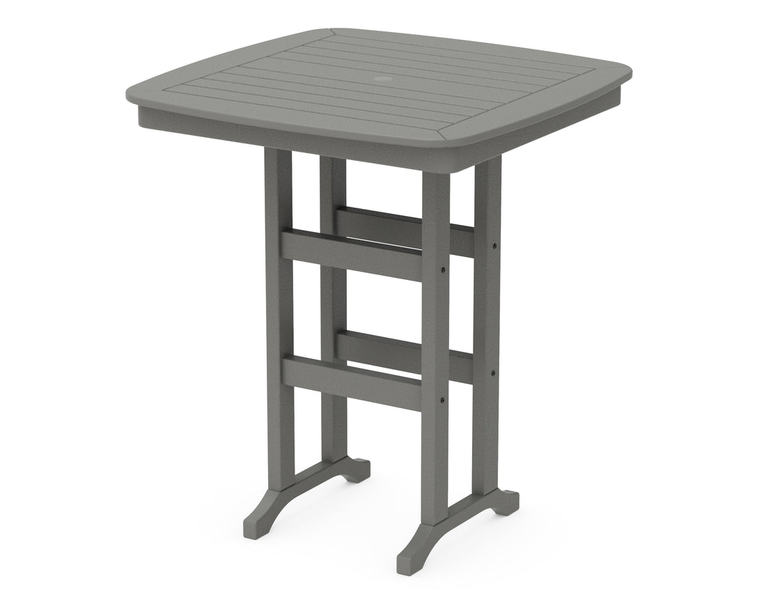 POLYWOOD Nautical 37" Bar Table in Slate Grey