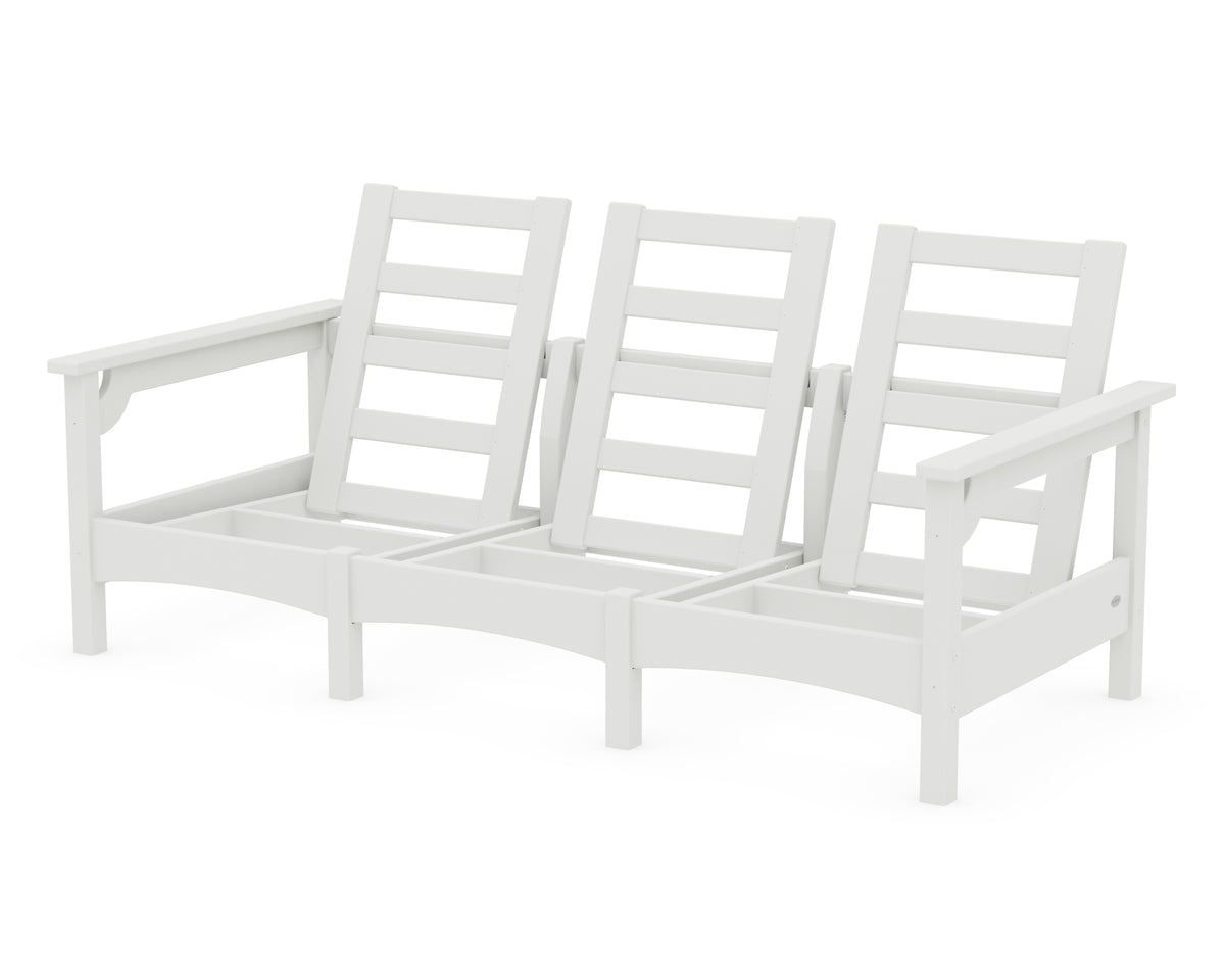 POLYWOOD Club Sofa Frame in Vintage White