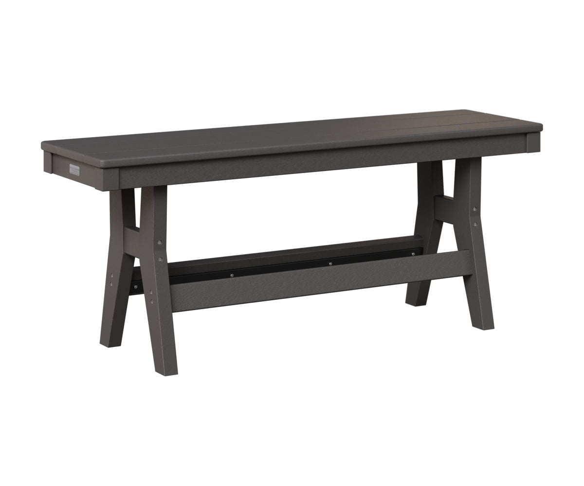 Berlin Gardens Harbor 44" Dining Bench in Smoke Gray