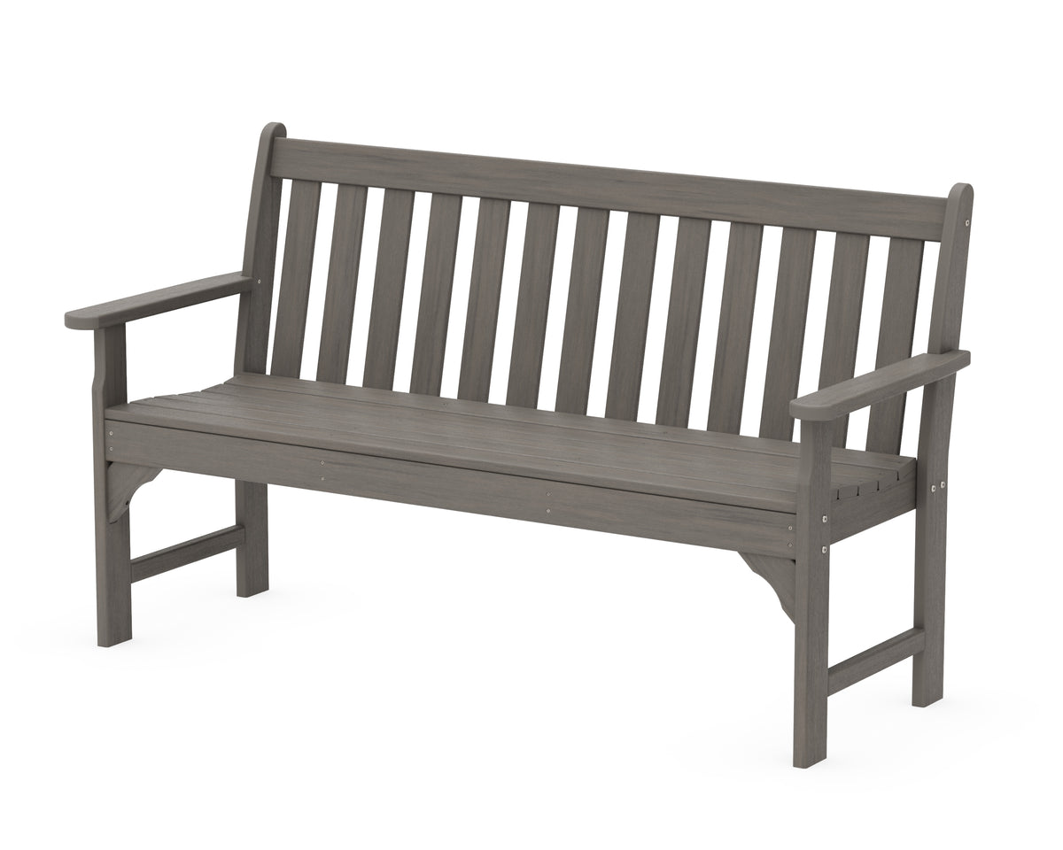 POLYWOOD Vineyard 60" Bench in Driftwood
