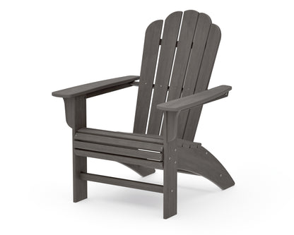 POLYWOOD Cottage Curveback Adirondack Chair in Driftwood