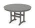POLYWOOD 48" Round Farmhouse Dining Table in Slate Grey