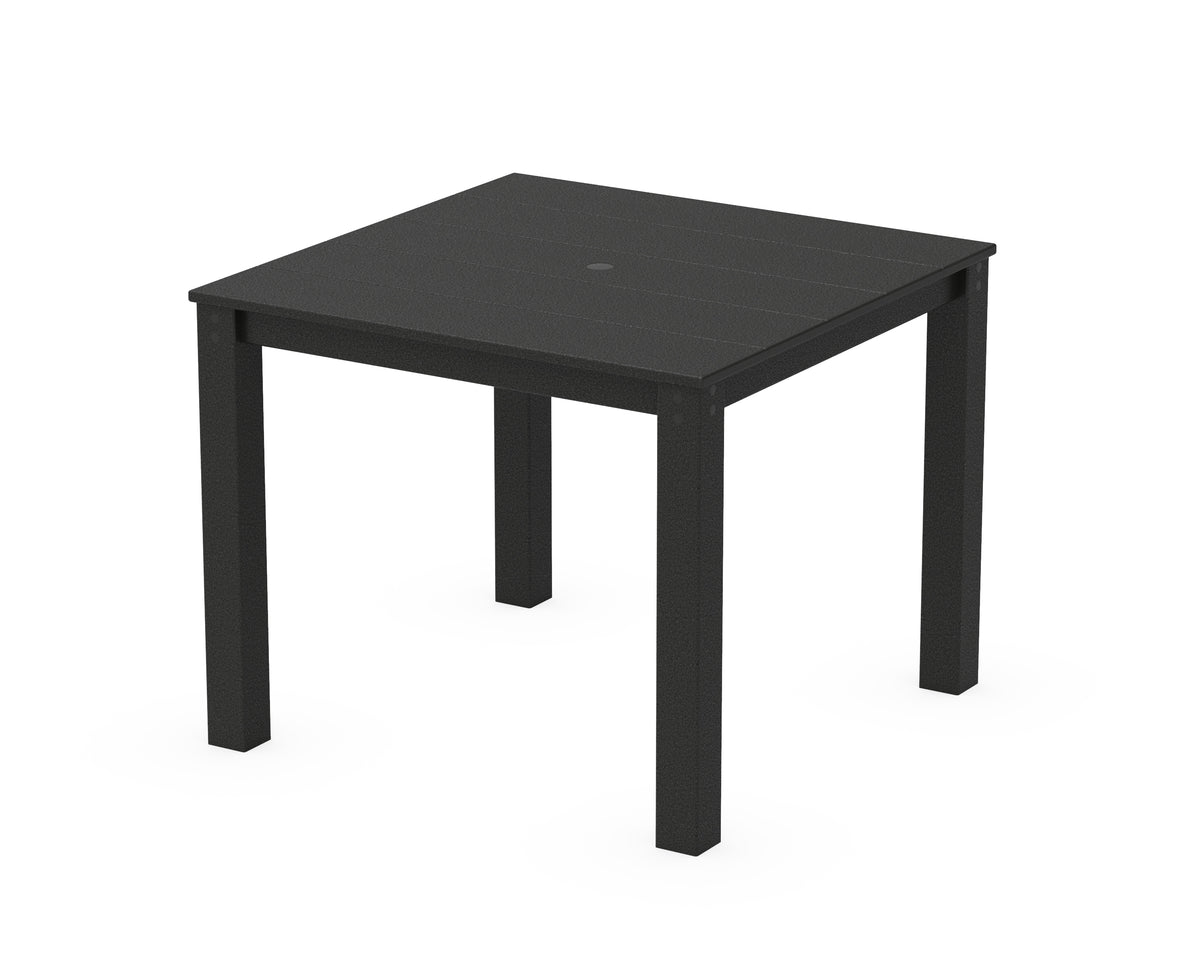 POLYWOOD Parsons 38" X 38" Dining Table in Black