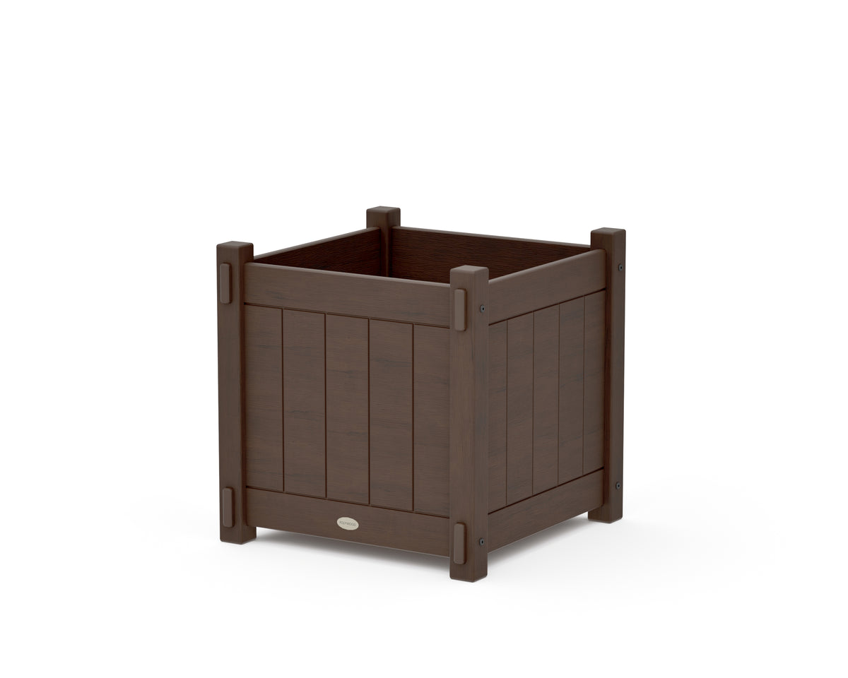 POLYWOOD Vineyard Large Square Planter Box in Kona