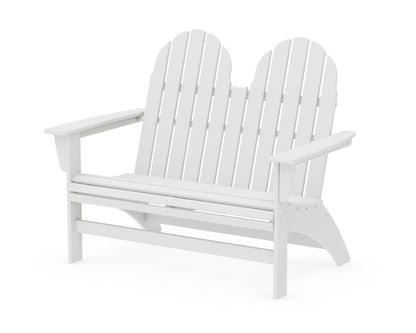 POLYWOOD Vineyard 48" Adirondack Bench in White