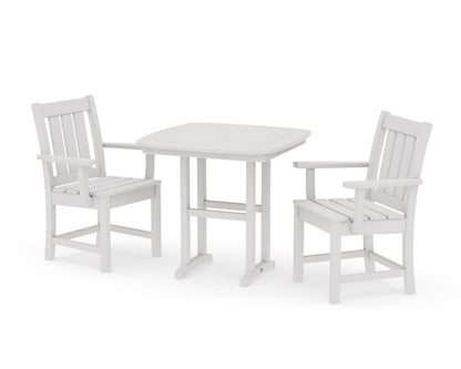 POLYWOOD Oxford 3-Piece Dining Set in Vintage White