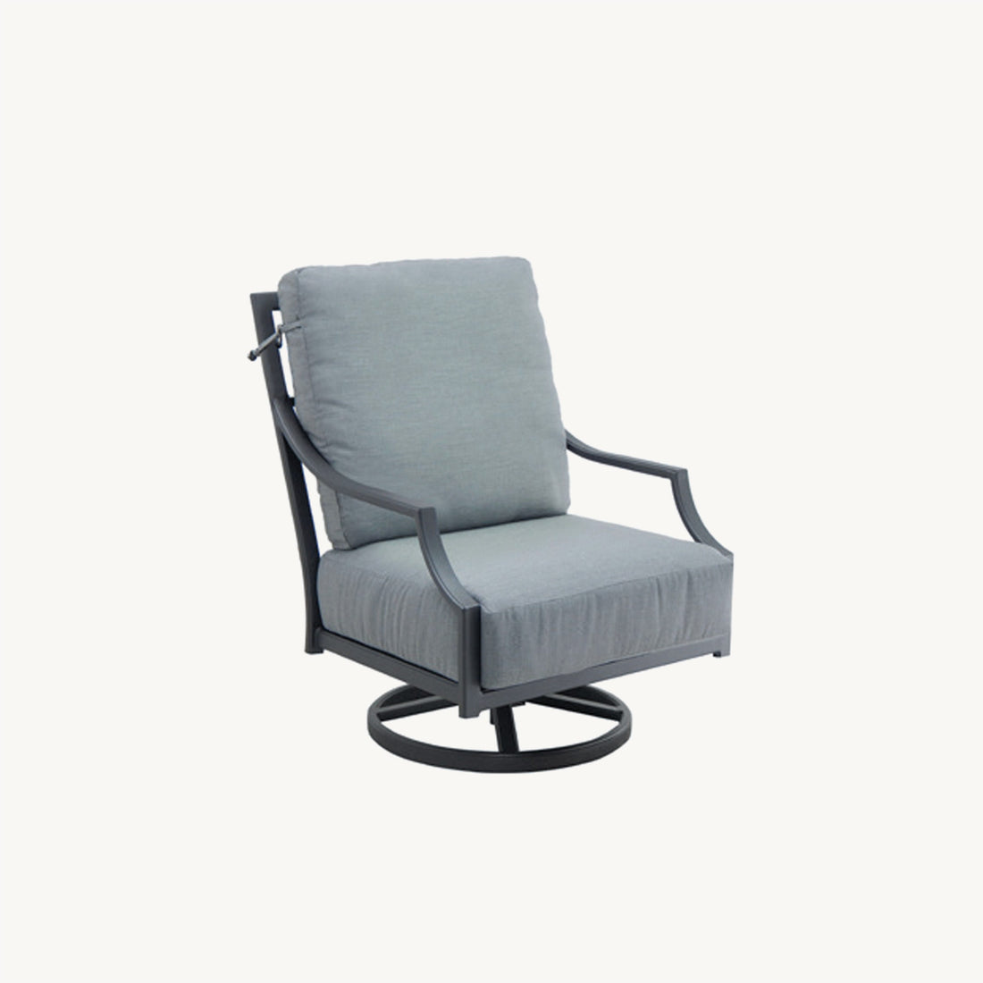 Castelle Lancaster High Back Cushioned Lounge Swivel Rocker