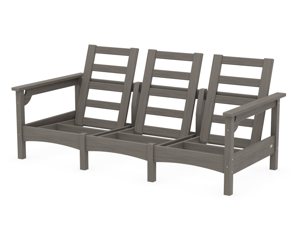 POLYWOOD Club Sofa Frame in Driftwood