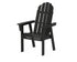 POLYWOOD Vineyard Curveback Adirondack Dining Chair in Black