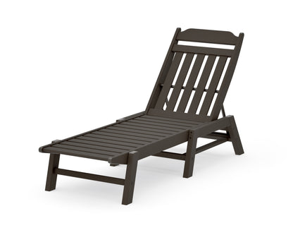 POLYWOOD Cottage Chaise in Vintage Coffee