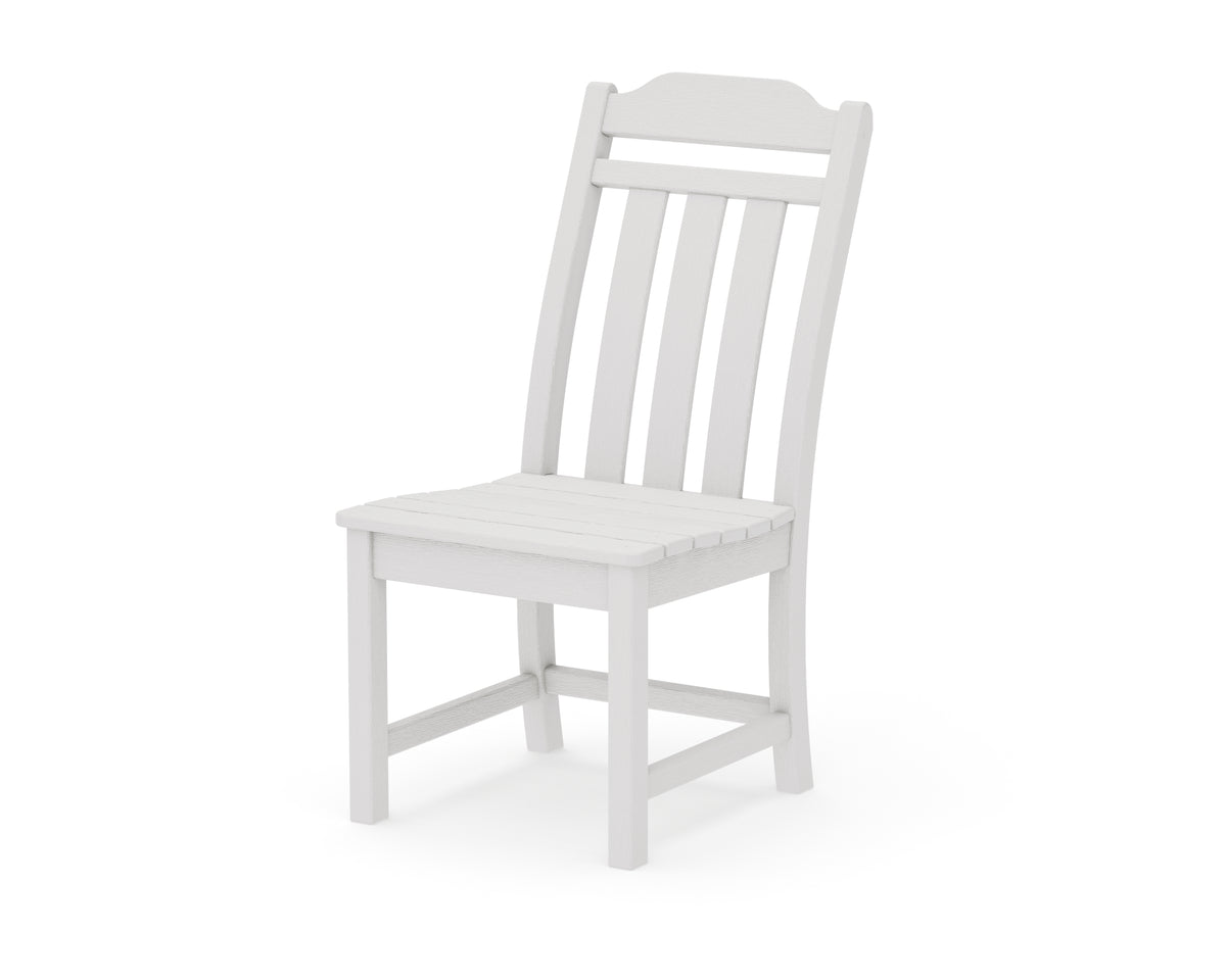 POLYWOOD Cottage Dining Side Chair in Vintage White