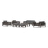 POLYWOOD PW Designer Series Latitude 7-Piece Lounge Loveseat Set in Vintage Coffee / Ash Charcoal