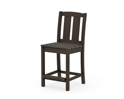 POLYWOOD Mission Counter Side Chair in Vintage Coffee