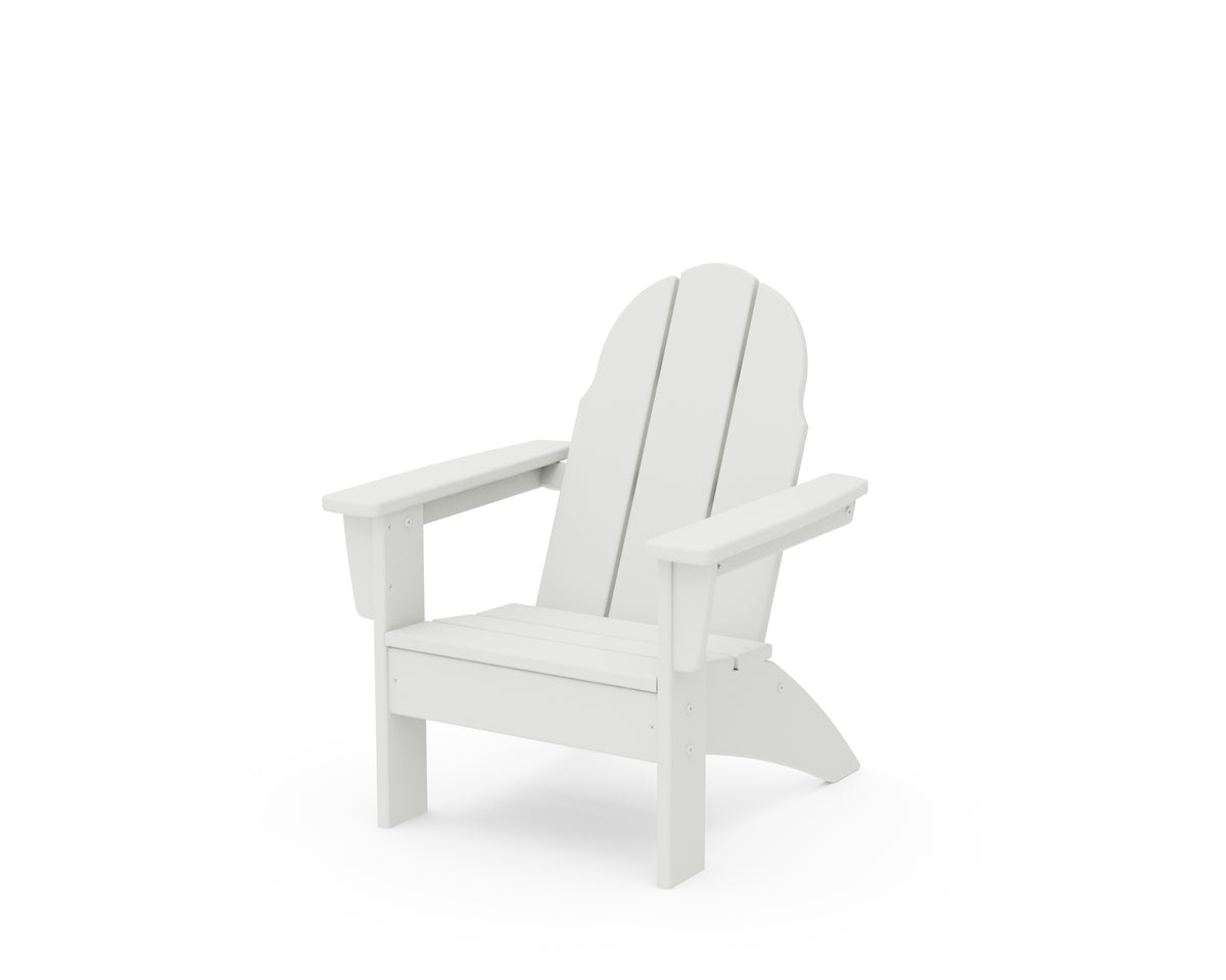 POLYWOOD Kids Vineyard Adirondack Chair in White