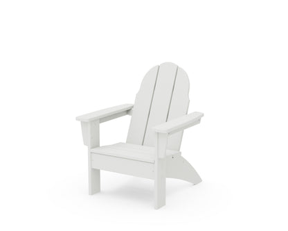 POLYWOOD Kids Vineyard Adirondack Chair in White