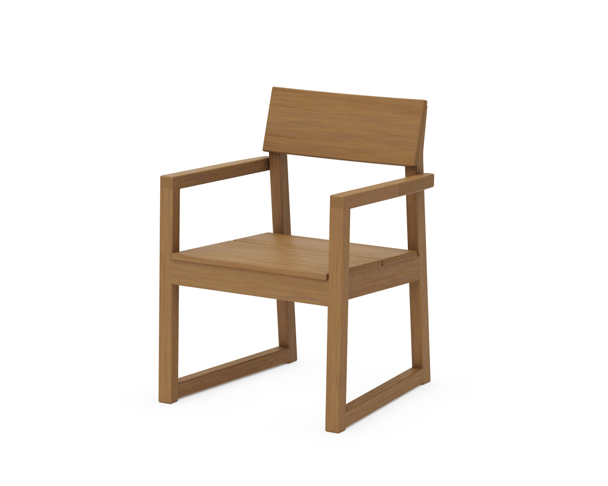 POLYWOOD EDGE Dining Arm Chair in Natural
