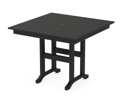POLYWOOD Farmhouse 37" Dining Table in Black