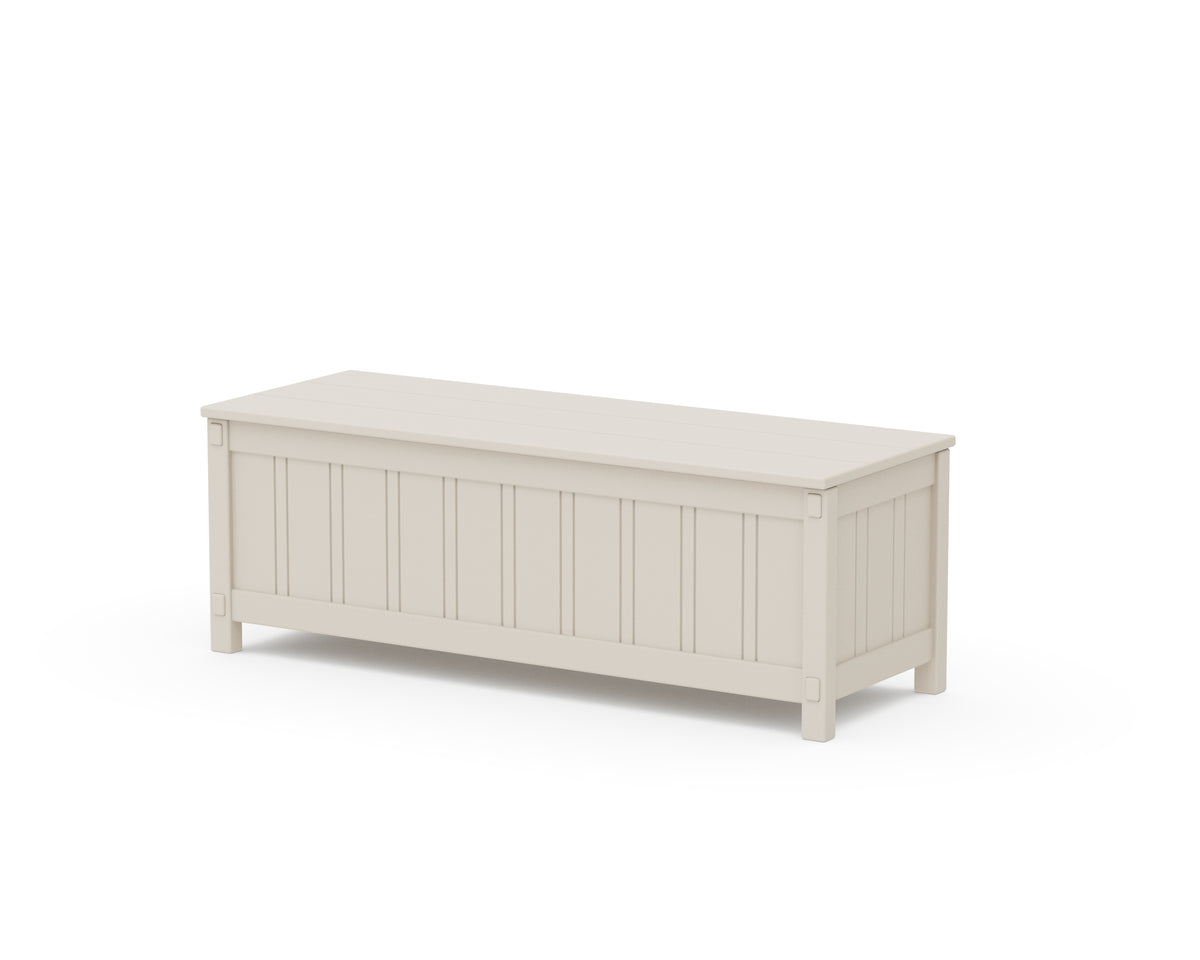 POLYWOOD Acadia 48” Storage Bench in Sand