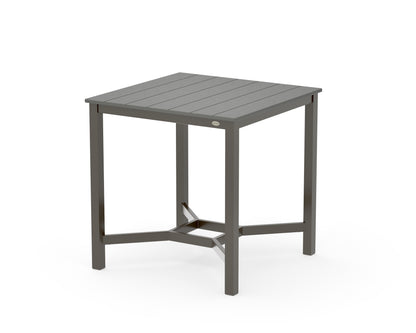 POLYWOOD Main Street 36 x 36 Counter Table in Bronze / Slate Grey