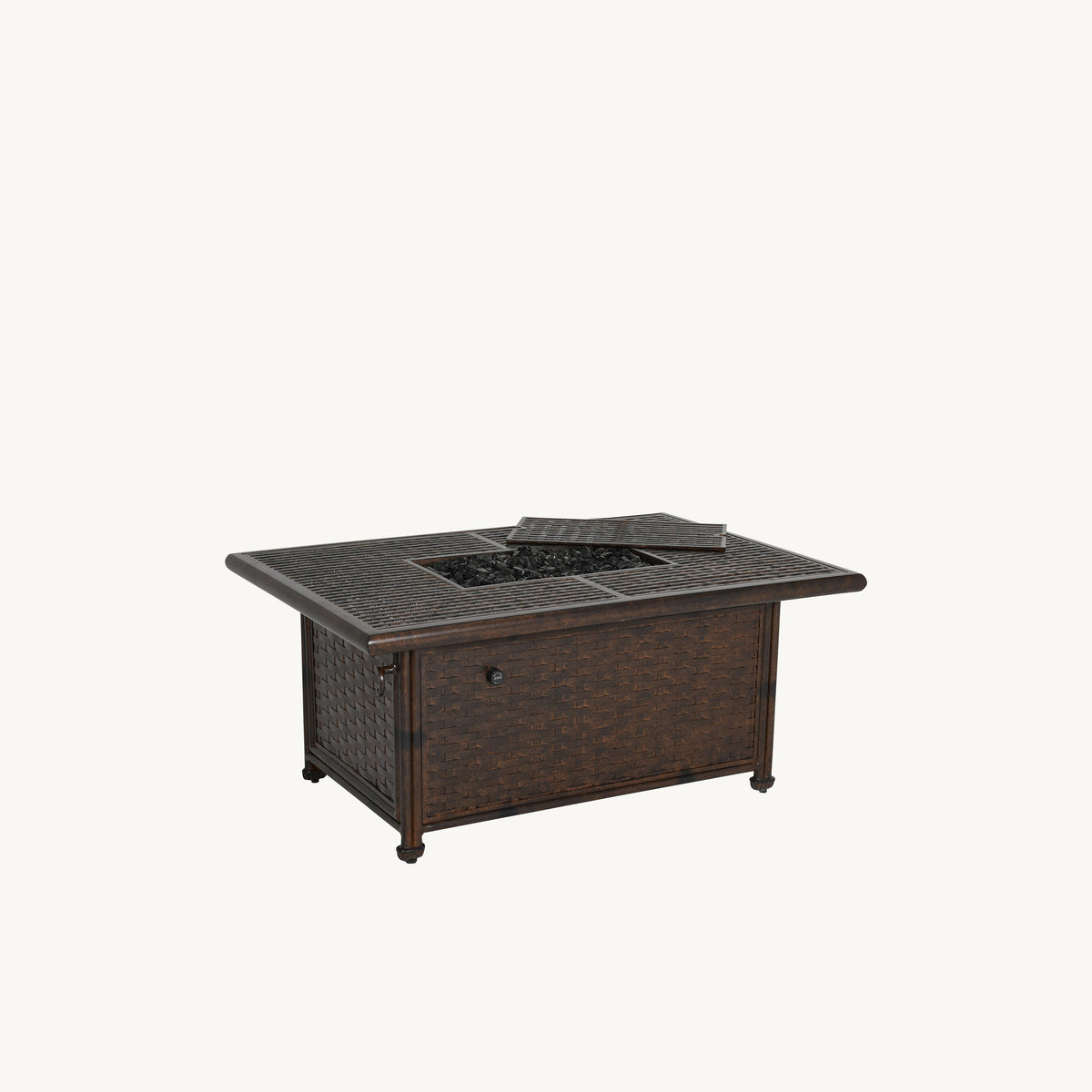 Castelle Coco Rectangular Coffee Table with Firepit, view 2