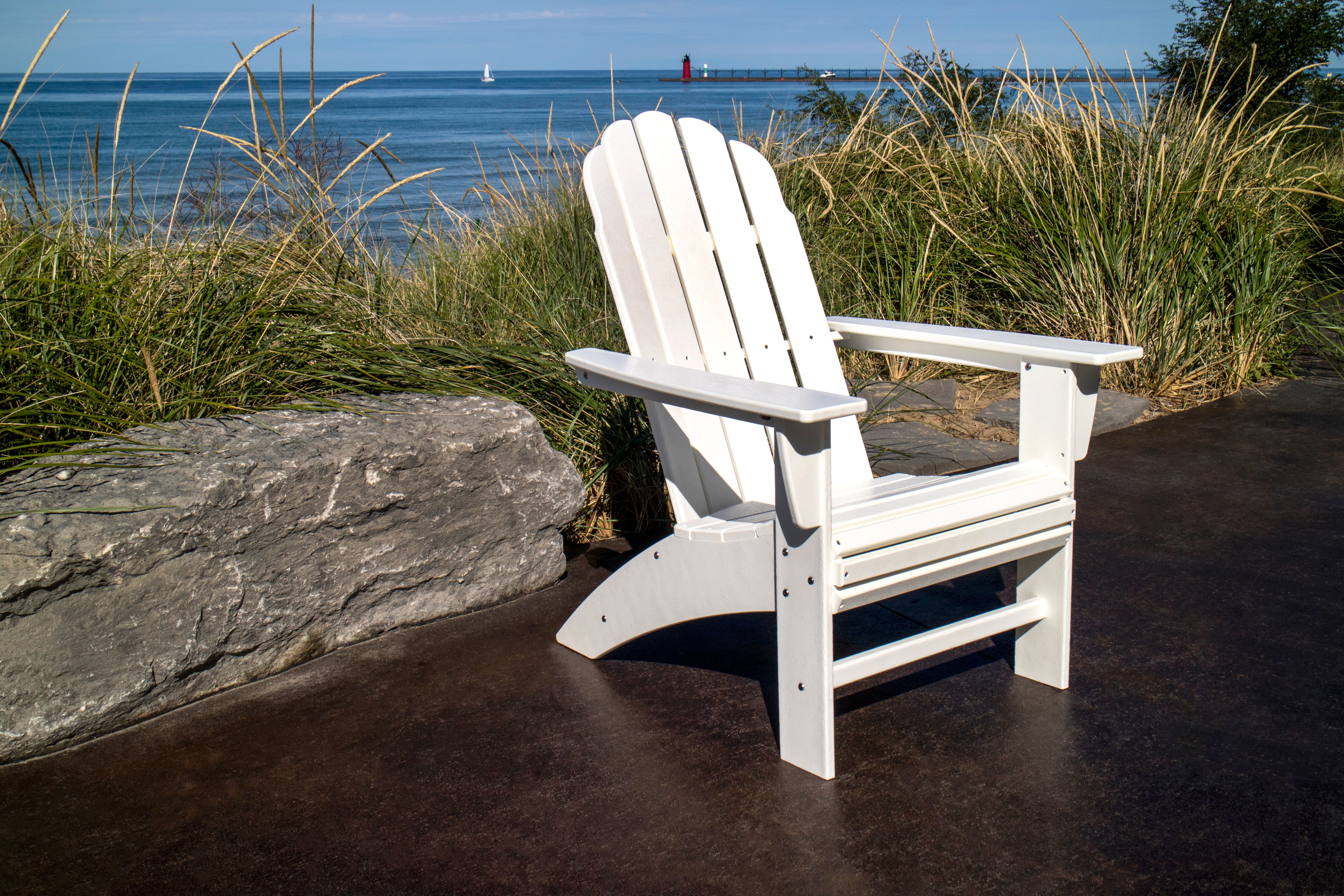 POLYWOOD Vineyard Curveback Adirondack Chair - Casual Furniture World