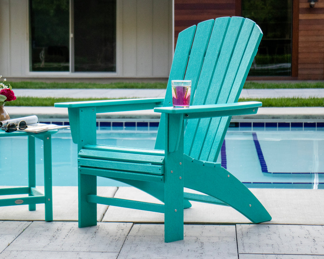 POLYWOOD Nautical Curveback Adirondack Chair