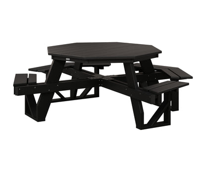 Berlin Gardens Octagon ADA Picnic Table in Black