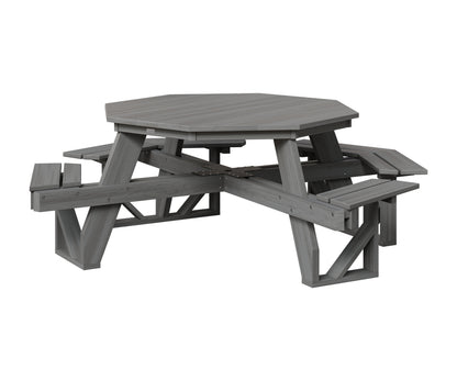 Berlin Gardens Octagon ADA Picnic Table in Driftwood Gray
