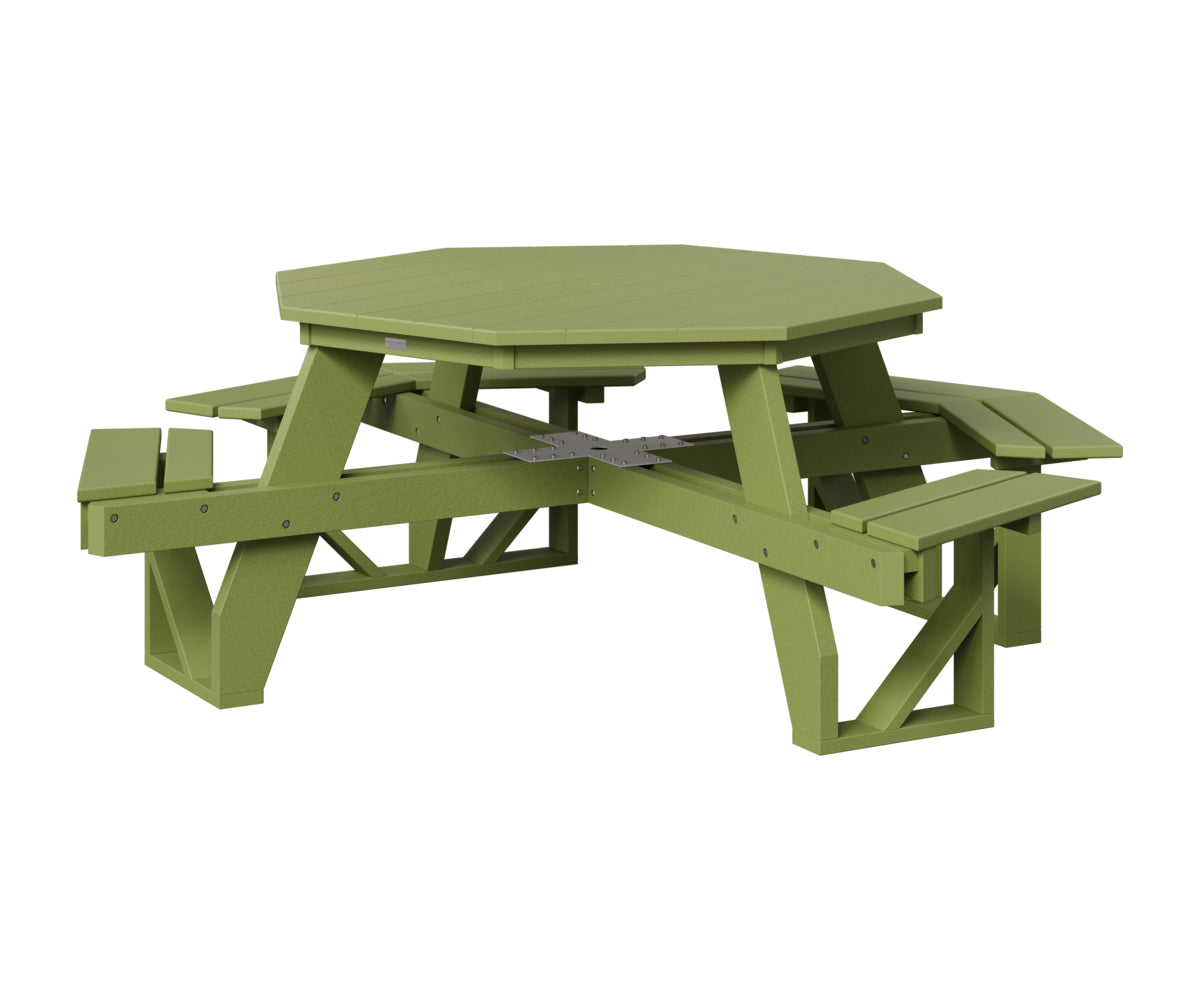 Berlin Gardens Octagon ADA Picnic Table in Kiwi Green