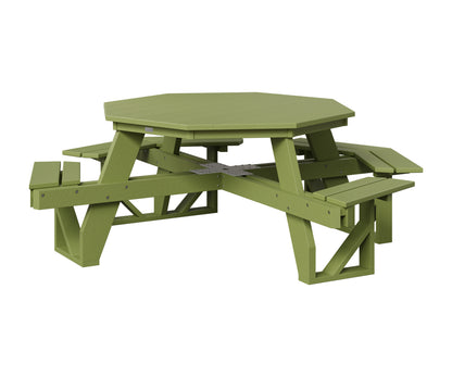 Berlin Gardens Octagon ADA Picnic Table in Kiwi Green