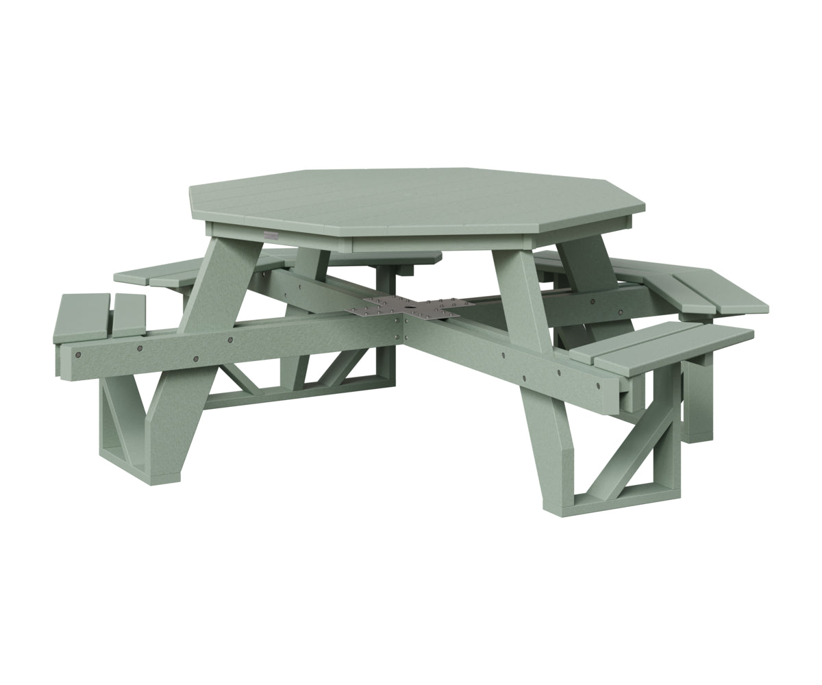 Berlin Gardens Octagon ADA Picnic Table in Sea Foam