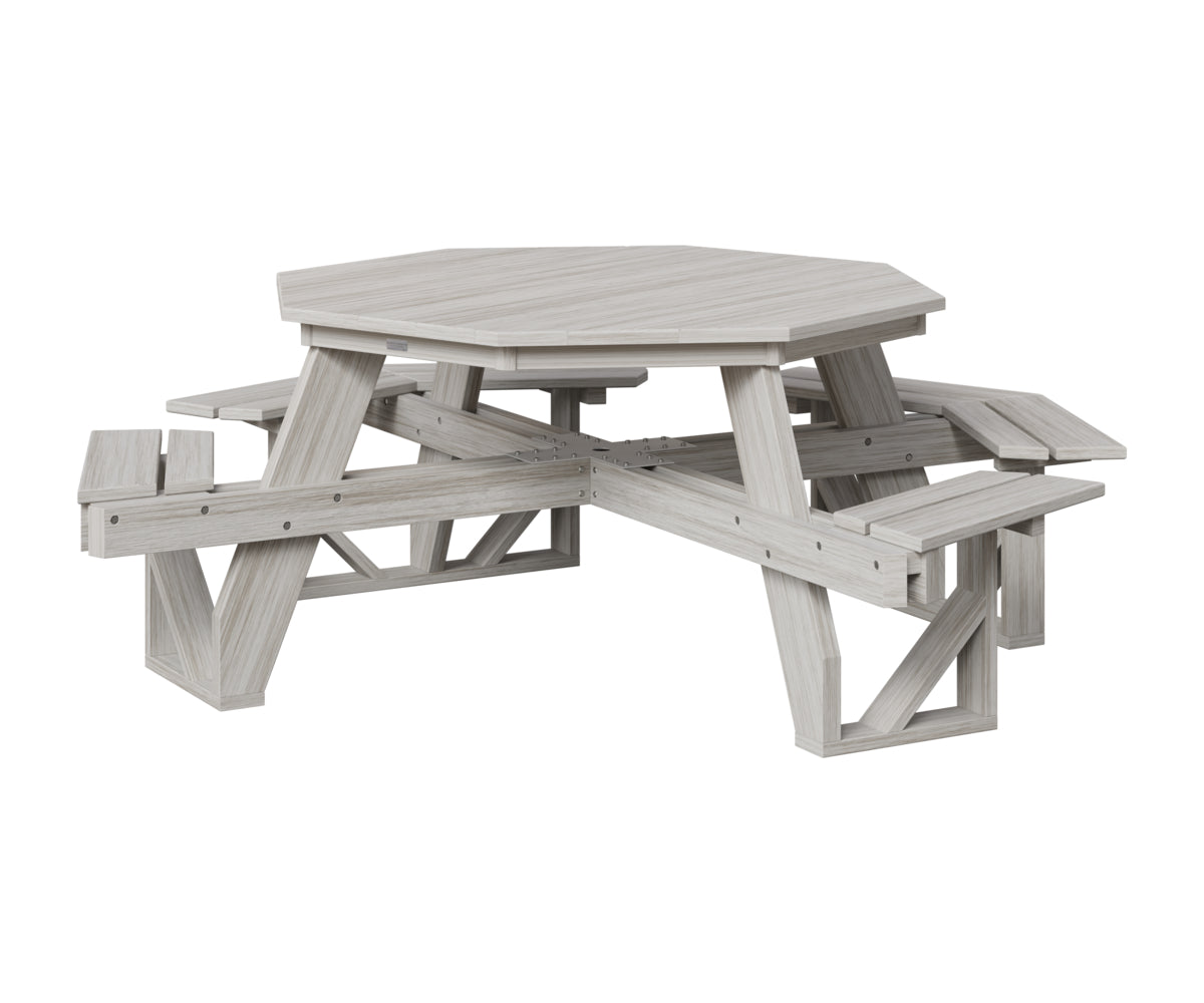 Berlin Gardens Octagon ADA Picnic Table in Seashell