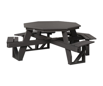 Berlin Gardens Octagon ADA Picnic Table in Smoke Gray
