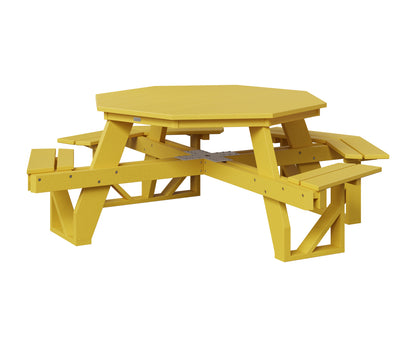 Berlin Gardens Octagon ADA Picnic Table in Sunburst Yellow