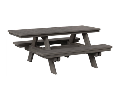 Berlin Gardens Rectangular ADA Picnic Table in Coastal Gray
