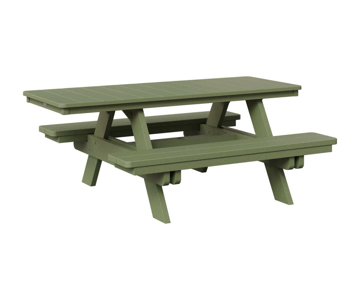 Berlin Gardens Rectangular ADA Picnic Table in Sage