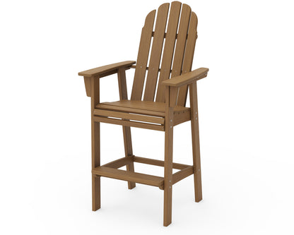 POLYWOOD Vineyard Curveback Adirondack Bar Chair