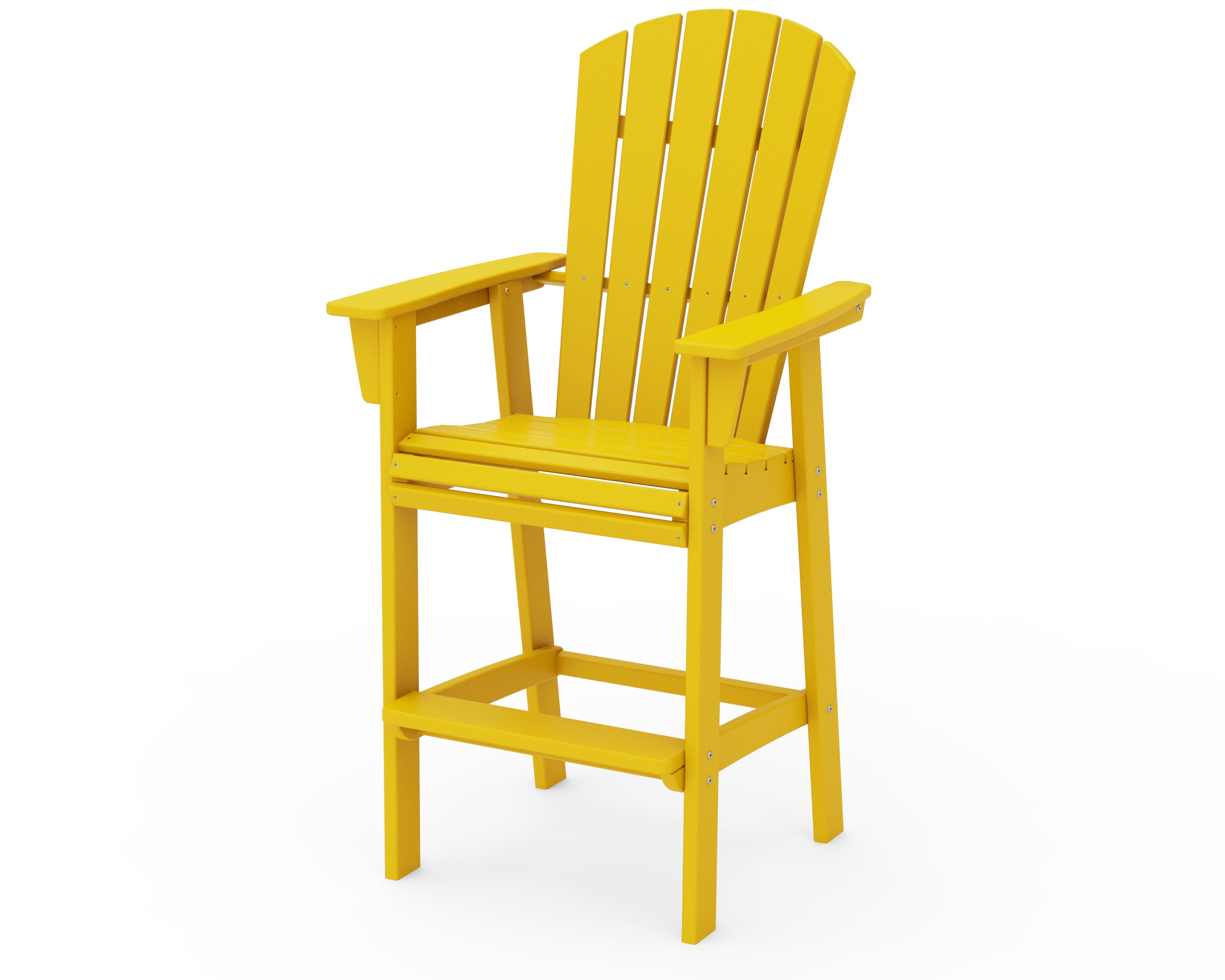 POLYWOOD Nautical Curveback Adirondack Bar Chair