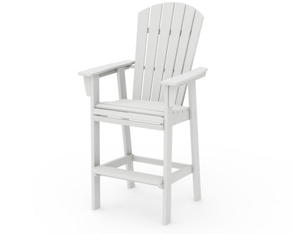 POLYWOOD Nautical Curveback Adirondack Bar Chair
