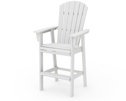 POLYWOOD Nautical Curveback Adirondack Bar Chair